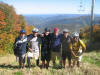 The Babson guys mt biking the ski run